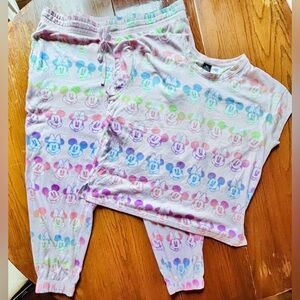 Disney Mickey and Minnie Extra soft pajama set Adult XL NWOT perfect gift